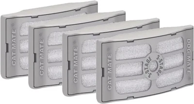 Cat Mate подлинные сменные 3-ступенчатые картриджи для фильтров (386) упаковка из 4 штук, серые  - Изображение 1 из 4