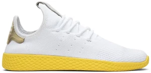 Adidas x Pharrell Williams Tennis Hu White / Gold UK 10.5 BY2674 BNIBWT ☮️ - Picture 1 of 12