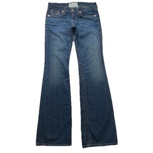 Big Star LIV Bootcut Jean Women Sz 29L (30x35) Low Rise Distressed Whisker USA - Picture 1 of 18