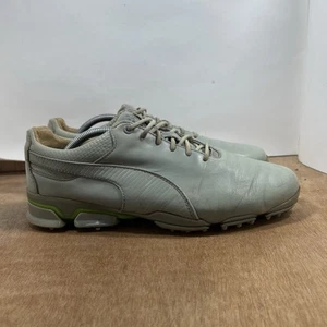 Puma Titan Tour Ignite Premium Golf Shoes Men Size 10 Drizzle-green gecko - Picture 1 of 10