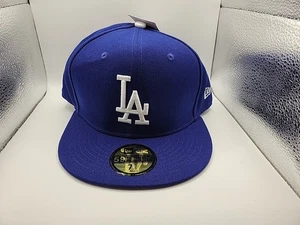 Los Angeles Dodgers hat cap New Era 59Fifty Fitted Size 7 5/8 MLB Baseball - Picture 1 of 9