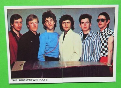 1980s PANINI "Rock & Pop Collection" Music Card:  THE BOOMTOWN  RATS - Image 1 of 2