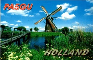 VTG HAM RADIO CQ QSL QSO POSTCARD PA5GU HOLLAND EL KAPELLE NETHERLANDS 2013 - Picture 1 of 2