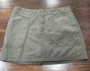 Nike ACG Equipment 72 Skort Women's Size 8 Green Nylon Stretch Lined Snap Hiking - Picture 1 of 8