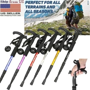 1/2/4X Gehstock Gehstock verstellbar faltbar Aluminium faltbar Reise Wandern - Bild 1 von 25