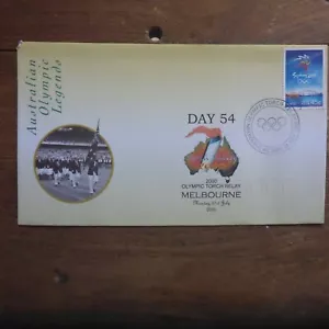 2000 MELBOURNE TORCH RUN POSTMARK SYDNEY OLYMPICS O'PRINTED OLYMPIC LEGEND FDC - Picture 1 of 2