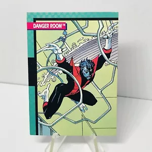 1992 Marvel XMen Comic Trading Cards Impel # 91 NIGHTCRAWLER Puzzle Sala Pericolo - Foto 1 di 2