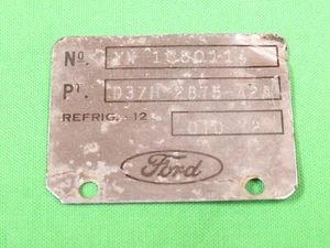 73 Mustang Cougar A/C Compressor Tag - Picture 1 of 4