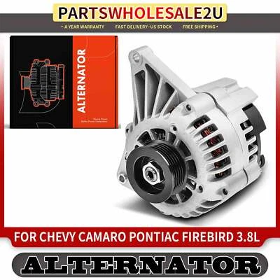 Alternador para Chevrolet Camaro Pontiac Firebird 2002 105A 2V CW polea de 6 ranuras Foto 1 de 4