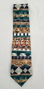 Mens multicolor Tabasco 100% Silk Necktie pre-owned - Picture 1 of 3