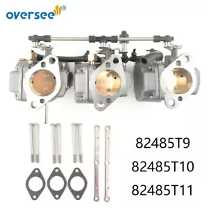 824854T9 T10 T11 CARBURETOR ASSY SET For MERCURY/Marine Outboard 75 85 90HP - Picture 1 of 6