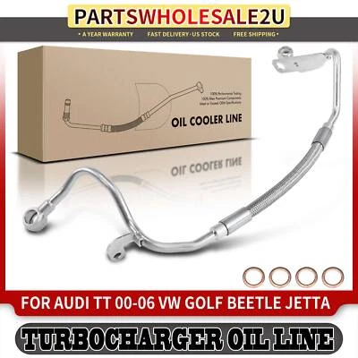 Línea de alimentación de aceite turbocompresor para Audi TT Quattro Volkswagen Beetle Golf Jetta 1,8 L Foto 1 de 4