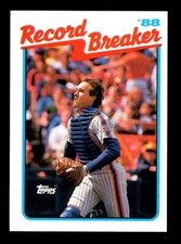 Gary Carter 1989 Topps Record Breaker #3 Baseball Card