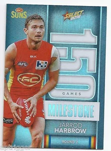 2016 Select Footy Stars Milestone (MG33) Jarrod HARBROW Gold Coast - Picture 1 of 1