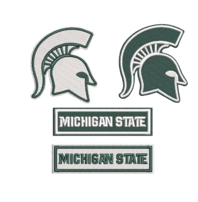 Michigan State Patch - Spartans Iron on Decal - Sew on Patch - Embroidered - Image 1 of 4