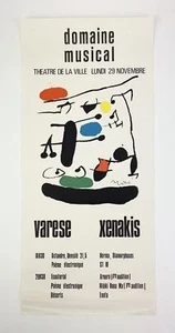 Varèse & Xenakis - Original 1971 JOAN MIRÓ Lithograph Poster - Picture 1 of 3