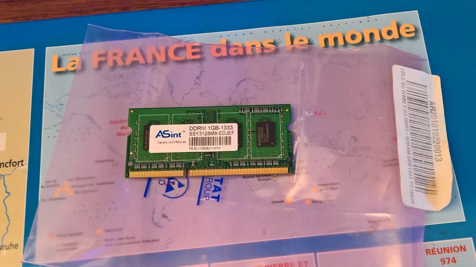 ✔ TESTED asint so-dimm ddr3 1gb 1333mhz  - Bild 1 von 1