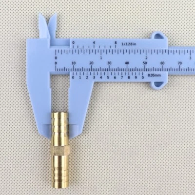 3Pcs 3/8" 10mm Brass Hose Barb Mender Union Brass Fitting Gas Fuel Water Air - Image 1 of 4