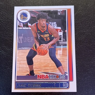 2021-22 Panini NBA Hoops James Wiseman #58 Golden State Warriors - Image 1 of 2