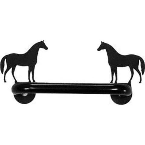 Wrought Iron Horse - Door Handle - Horizontal 4" (Made in USA) Cover