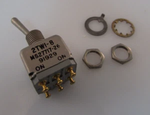 MICRO SWITCH Miniature Military-Grade Toggle Switch TW Series 2TWI-8 MS27717-26 - Picture 1 of 1