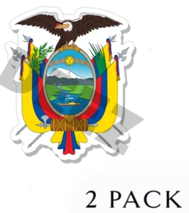 Pegatinas Vinilo Escudo Ecuador -Interior Exterior Cresta Ecuatoriana Emblema Bandera - Imagen 1 de 2