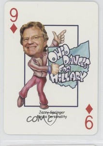 2007 Presidential Decks 2008 Vote Hillary Playing Cards Jerry Springer #9D 09gu