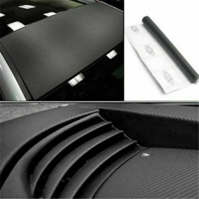 Decal sticker 3d carbon fiber vinyl film diy wrap auto vehicle exterior - Image 1 of 4