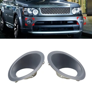 Pair Front Fog Lamp Light Bezel Frame For Land Rover Range Rover Sport 2010-2013 - Picture 1 of 12
