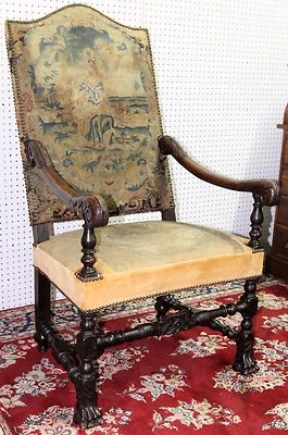 Antiguo Napoleón Francés Primer Abierto Fauteuil Brazo Silla Garra Pies Circa 1810 Foto 1 de 4