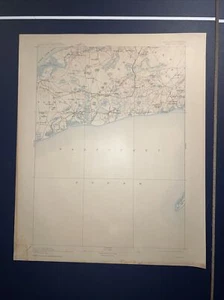 1912 USGS topo map Yarmouth Quadrangle Massachusetts Chatham Dennis Brewster - Picture 1 of 6