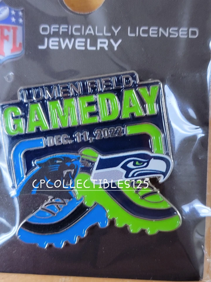 SEATTLE SEAHAWKS VS Carolina Panthers Game day Pin 12/11/2022 NEW - Image 1 of 1