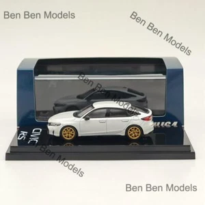 Hobby Japan 1/64 CIVIC RS versione personalizzata bianco HJ642046BW modello pressofuso - Foto 1 di 7