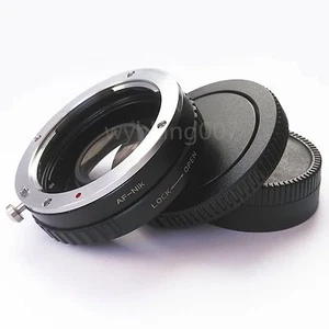 Sony Alpha Minolta AF Lens to Nikon F Optical Adapter Infinity Glass D3200 Cap - Picture 1 of 4