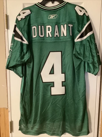 Saskatchewan Roughriders #4 CFL Jersey mens Size Large Darian Durant Cover