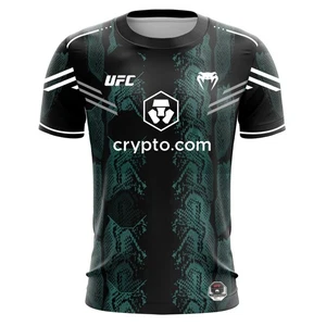 Camiseta Para Hombre UFC Boxeo Lucha Verano Informal Secado Rápido Transpirable y De Moda - Imagen 1 de 26
