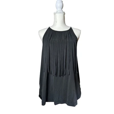 American Eagle Outfitters AEO Soft & Sexy Fringe Halter Tank Top - Image 1 of 4