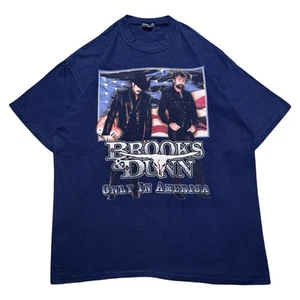 Vintage Brooks & Dunn Only in America T-Shirt Men's XL Double Sided 2001 - Bild 1 von 6