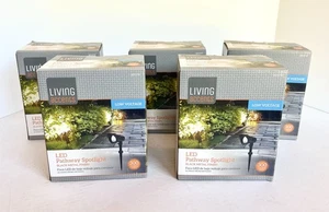 BNIB - 5 Pack Living Accents, Black Low Voltage LED Pathway Spotlights, 3010797 - Picture 1 of 7
