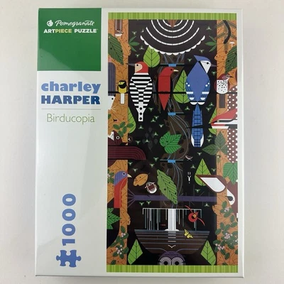 Rompecabezas Birducopia 1000 piezas arte de Charley Harper granada pieza de arte NUEVO sellado Foto 1 de 4