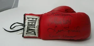 Guantone da boxe firmato George Chuvalo Henry Cooper Norton Spinks Shavers HOF COA - Foto 1 di 6
