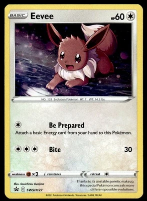 Pokemon TCG SWSH: Sword & Shield Promo Cards #SWSH127 Eevee NM - Image 1 of 2
