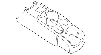 Console traseiro Ford genuíno 9T1Z-6104567-AB - Imagem 1 de 2