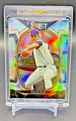 NOLAN RYAN SILVER RAINBOW PRIZM CARTÃO REFRATOR COM ESTOJO MLB TEXAS RANGERS - Imagem 1 de 4