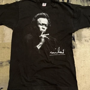 RARE Vtg 1992 Miles Davis L T Shirt Atlanta Gear Ink Jazz Music USA FOTL Sedlik - Picture 1 of 10