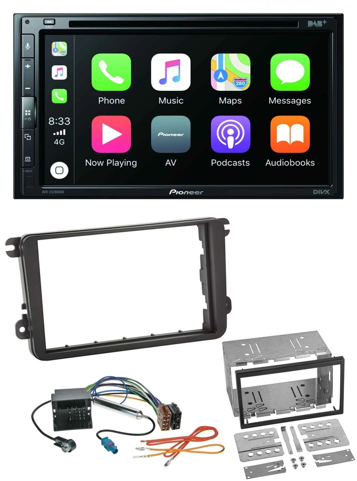 Pioneer DVD 2DIN MP3 DAB Bluetooth USB Autoradio für VW T5 Caravelle Multivan Tr - Bild 1 von 4