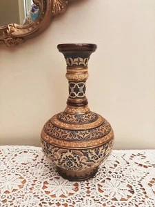 Doulton Lambeth Persian Vase c1885 Jane Hurst Emily Baker - Picture 1 of 10