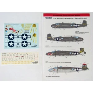 Foxbot 72-039 Decals 1/72 North American B-25G/J Mitchell Pin-Up Nose Art Part#5 - Bild 1 von 12