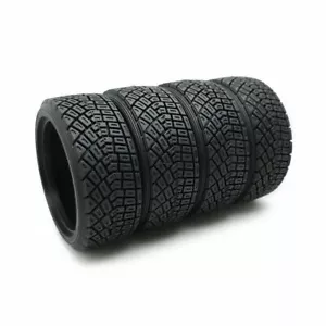 4Pcs For RC 1/10 Rally RC Off Road Car Soft Rubber Tires HSP HPI PP0189 Model - Picture 1 of 6