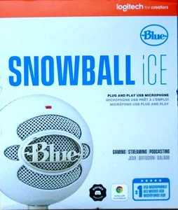 Logitech for Creators blaues Schneeball iCE USB-Mikrofon für PC, Mac, Gaming,... - Bild 1 von 1